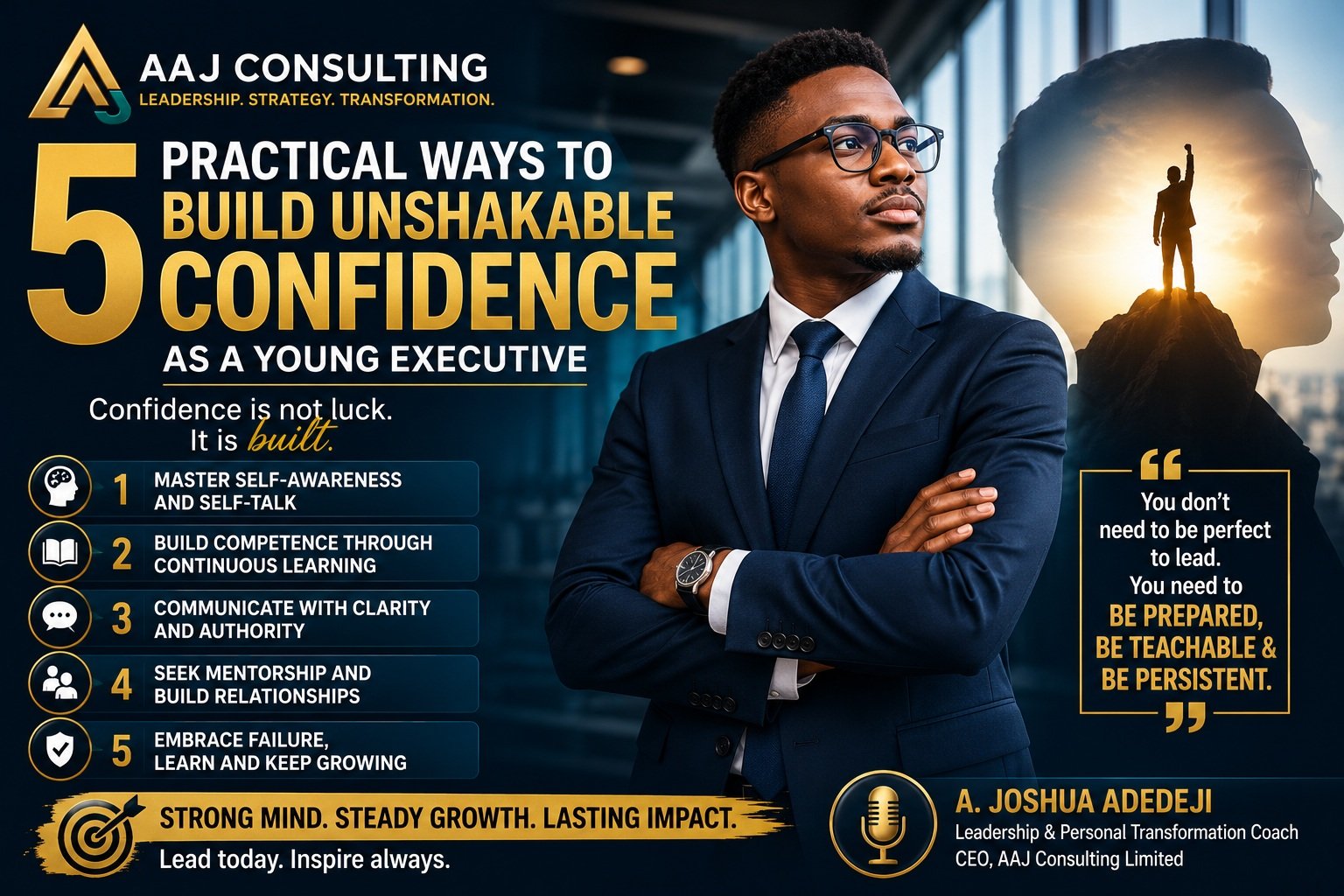 5 Practical Ways To Build Unshakable Confidence As A Young Executive